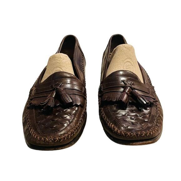 Giorgio Brutini Brown Monocle Kiltie Tassel Loafers - Size 8.5. - Picture 2 of 11